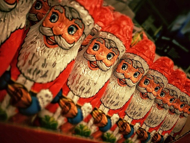 Čokoládové figurky Santa Claus